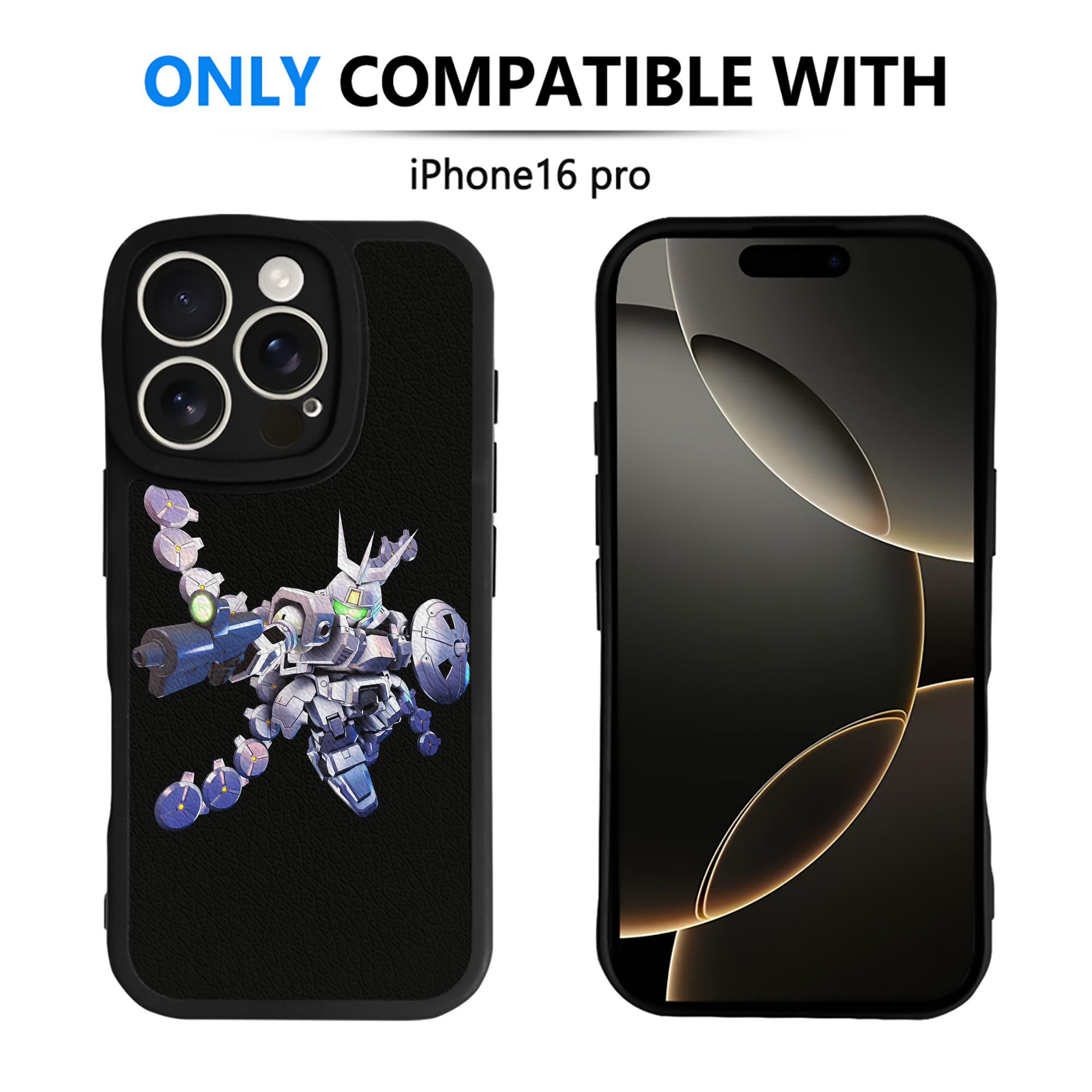 （画像用） 機動戦士ガンダム Mobile Suit Gundam 【iPhone 16シリーズ対応】シリコンスマホケース（レザー調） 材質：シリコン